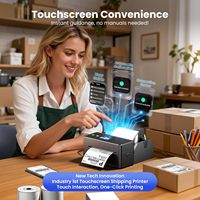 Impresora Térmica Phomemo PM64D con Pantalla Táctil, Bluetooth, Impresora de Etiquetas Térmicas de 4x6 con Soporte para Etiquetas para Pequeñas Empresas