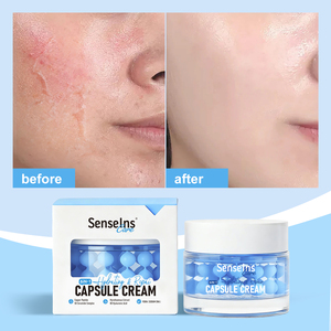 हाइड्रेटिंग कैप्सूल फेस क्रीम निजी लेबल कार्बनिक गहरी मॉइस्चराइज़र सुखदायक पोषण मरम्मत चेहरे क्रीम - Product Image 1