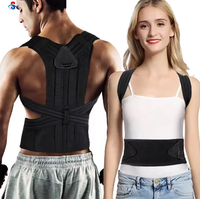 Gilet de soutien dorsal et lombaire professionnel réglable pour adulte, en mousse respirante, pour la correction de la posture et de la cyphose latérale