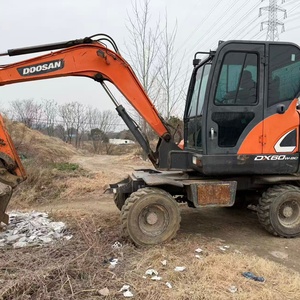 Excavadora Usada Doosan Naranja, Equipo de Construcción con Cucharón de Excavación - Product Image 6