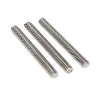 Standard Stainless Steel DIN975 Thread Rod / Stud Plain & Polished Finish 201 304 316 3/16" to 4" Sizes Customized Length