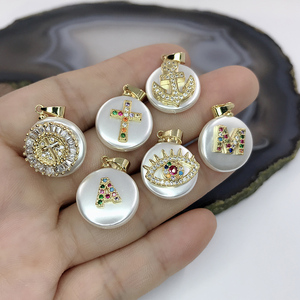 Collier en perles d'eau douce pour hommes, <span class=keywords><strong>pendentif</strong></span> en perles naturelles baroques, collier à breloques en Zircon coloré, Micro pavé, nouvelle collection - Product Image 4