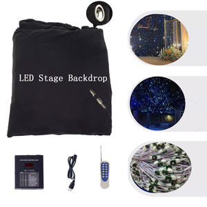 Rideau de fond de scène LED étoilé <span class=keywords><strong>pour</strong></span> <span class=keywords><strong>DJ</strong></span> de <span class=keywords><strong>mariage</strong></span> avec matrice lumineuse LED RGB/blanc chaud/bleu, taille personnalisable <span class=keywords><strong>pour</strong></span> parcs à thème et décoration d'événements - Product Image 2