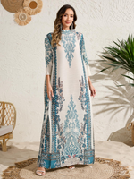 Abaya élégante et modeste pour femmes, Eid Dubaï, style islamique, imprimé plissé, cardigan ouvert élégant, robes longues musulmanes pour femmes, Ramadan
