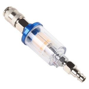 Pistolet de pulvérisation pneumatique, Mini filtre à eau, séparateur d'huile et d'eau, vidange manuelle 1/4 pouces, accessoire d'outil pneumatique en acier inoxydable - Product Image 3
