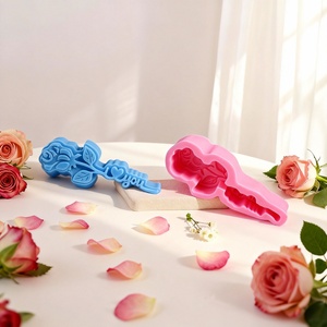 Moule à gâteau en silicone en forme de rose LOVE pour la Saint-Valentin, décoration DIY, antiadhésif, écologique, UNIMOUND - Product Image 2