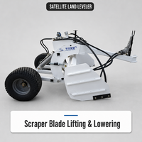 Niveleuse laser de précision compacte Swan PWS230, niveleuse agricole tractée par tracteur, largeur de travail 1500-2300 mm