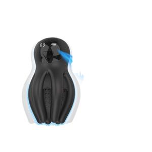 Entrenador de Glándulas Manshi Octopus J-008 con Pantalla LED Digital, Control por Botones, Gel de Sílice Negro y Verde, Ejercicio para Hombres Adultos - Product Image 6