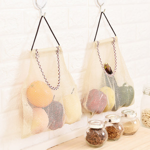 Mesh Bag For Fruits Vegetables Breathable Storage <b>Kitchen</b> Hanging Portable Single Compartment - Product Image 2
