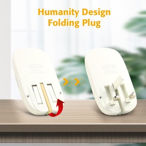 LED Night Light <b>Plug</b> In Sensor Control 2.2x3.8 Inch Energy Saving Soft Light <b>With</b> <b>Switch</b> Foldable <b>Plug</b> - Product Image 4