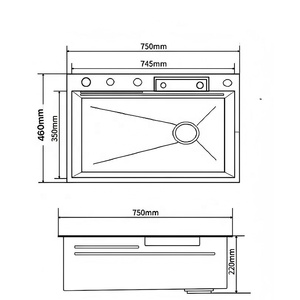 Évier de cuisine intelligent multifonctionnel en acier inoxydable de qualité fiable, édition <span class=keywords><strong>cascade</strong></span>, <span class=keywords><strong>avec</strong></span> fonction jet d'eau et <span class=keywords><strong>cascade</strong></span>, modèle 2026 - Product Image 4