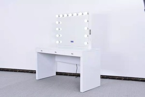 Tocador de maquillaje de vidrio acrílico de hotel doméstico de diseño de lujo de calidad estable con luz Led ajustable - Product Image 6