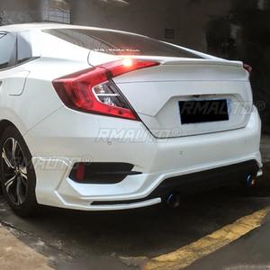 <b>Car</b> Front Bumper Lip Side Skirt Spoiler Rear Bumper Splitter <b>Diffuser</b> <b>For</b> Honda Civic 2016 10th Gen Body Kit <b>Car</b> Accessories - Product Image 2