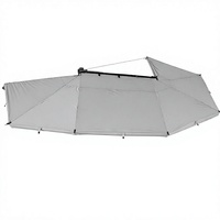 Auvent 270 degrés 3,5 m en Oxford 900D imperméable et résistant aux déchirures, tente latérale en aluminium, LED tricolore, universel pour SUV 4x4 tout-terrain et camping