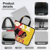 Sac pour ordinateur portable personnalisé de haute qualité NSPDK, sur le thème des sororités, portable, multi-tailles, pour le bureau, fournitures de bureau