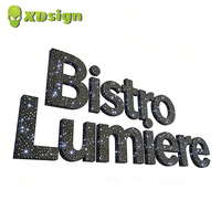 Lettres lumineuses LED multicolores personnalisées XDsign Starry Sky, 3D, étanches IPX7, signalétique extérieure certifiée CE, décoration lumineuse