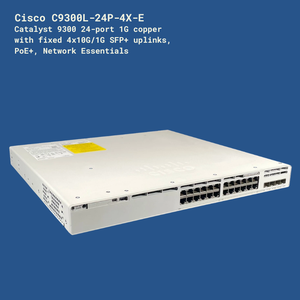 Commutateurs d'entreprise automatiques C9300L-24P-4X-E 9300L 24 ports PoE Network Essentials avec 4 ports Uplink 10G - Product Image 3
