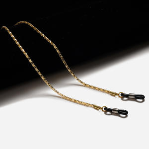 맞춤형 금속 안경 체인 선글라스 체인 속이 빈 옥수수 모양 금색 안경 스트랩 끈 - Product Image 6