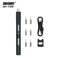 Y05 Mini tournevis électrique sans fil DIY avec moteur à balais, kit d'outils multi-têtes, jeu de embouts, batterie lithium-ion 3,7 V 320 mAh, couple de 3 Nm