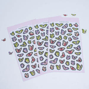 Fabricant de feuilles d'autocollants pour planificateur mignon personnalisé, feuilles d'autocollants kawaii découpées à la forme, feuilles d'autocollants en <span class=keywords><strong>feuille</strong></span> d'or pour journaux et planificateurs - Product Image 4