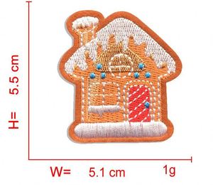 แผ่นปะรูปตุ๊กตาหิมะ ซานตาคลอส ต้นคริสต์มาส ถุงมือ เพนกวิน และบ้าน สำหรับรีดติด - Product Image 6