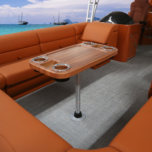 Barco eléctrico de aluminio de lujo para fiesta, pontón de dos pisos, a la venta con baño - Product Image 4