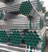 Tubería de Acero Galvanizado por Inmersión en Caliente ERW de 1.5 Pulgadas, Estándar BS, Acero al Carbono Suave Q235, Tubería Estructural para Procesos de Soldadura