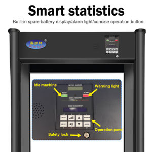 Preço de fábrica Walk Through <span class=keywords><strong>Metal</strong></span> <span class=keywords><strong>Detector</strong></span> <span class=keywords><strong>Gate</strong></span> Custo Alta Sensibilidade Porta Segurança para Checkpoint Evento Escola Aeroporto - Product Image 3