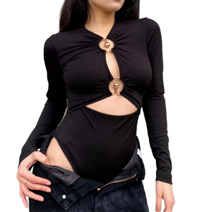 2022 Women's Casual Summer Bodysuit Sexy New Design Hollow Tight Sports and Fitness Bottoms Autumn and Winter Sports Gear - Product Image 1