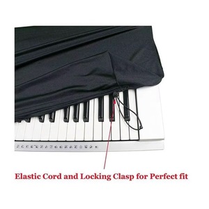 Housse de protection anti-poussière pour clavier 88 touches, fabriquée sur mesure par une usine BSCI : idéale pour tous les pianos numériques et consoles, ajustable. - Product Image 4