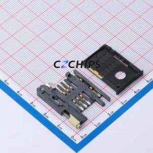 ZX-SIM-483J-2 SIM Card Connector SMD Connector Card Tray Type Mini SIM Card Card Holder 3mm - Product Image 1