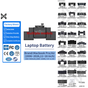 <span class=keywords><strong>Batterie</strong></span> <span class=keywords><strong>externe</strong></span> pour ordinateur portable pour <span class=keywords><strong>Macbook</strong></span> <span class=keywords><strong>Pro</strong></span> 2021 2020 13 pouces 4800mAh A2337 A2389, batteries d'ordinateur portable comparables aux batteries d'origine avec outils - Product Image 6