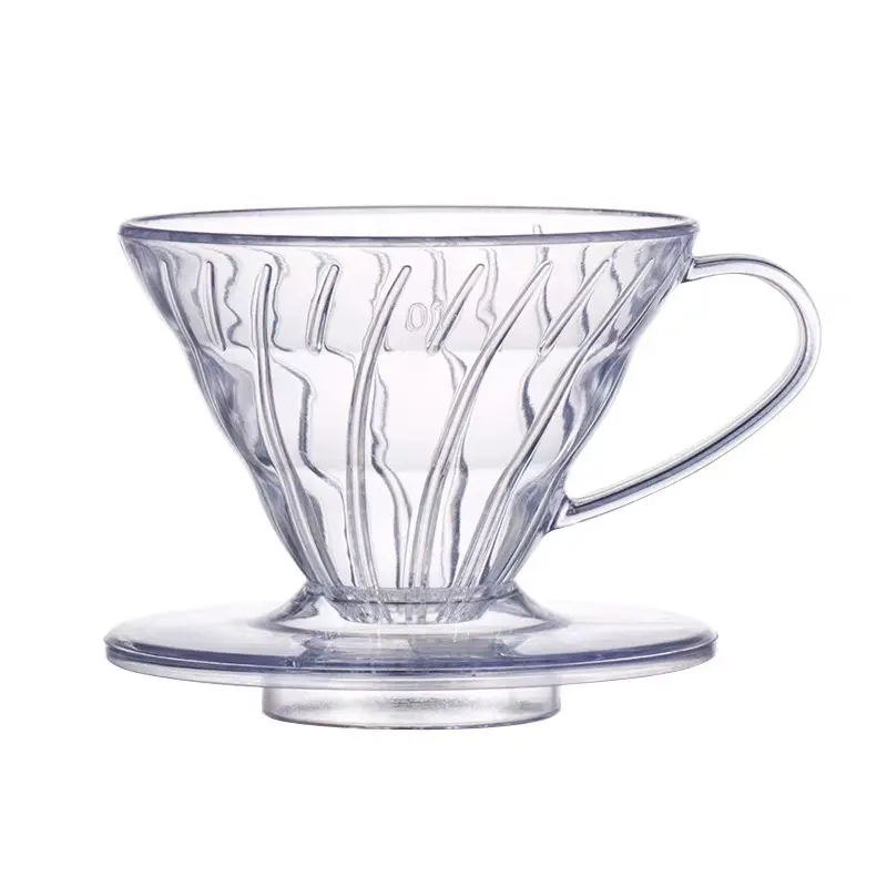 コーン型大型シングルホールプラスチック再利用可能なコーヒードリッパーコーヒー醸造フィルターカップ