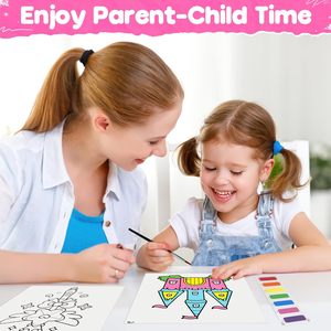 Livres de coloriage à l'eau pour tout-petits, animaux marins, livres de coloriage à l'<span class=keywords><strong>aquarelle</strong></span>, ensemble de livres de coloriage pour enfants, art éducatif - Product Image 6