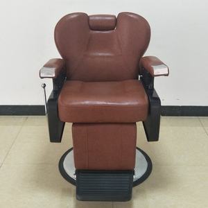 Chaise de Barbier Professionnelle Pliante en Cuir PU Noir et Or Vintage, Légère, Rotation à 360 Degrés, pour Salon - Offre Spéciale - Product Image 6