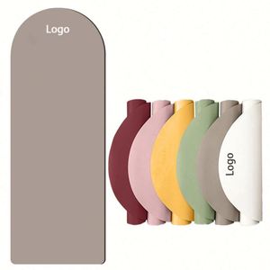 Tapete de Yoga Personalizado con Logotipo, Arqueado, de 5 mm de Grosor, Ovalado, Antideslizante, de PU, para Pilates y Relajación - Product Image 3