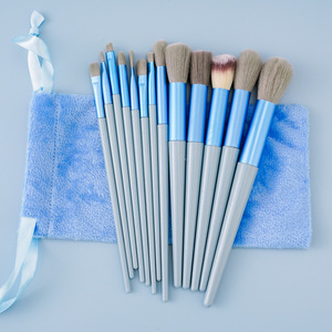 13 trà sữa bột bàn chải Eyeshadow bột Bàn chải lông mềm cho người mới bắt đầu trang điểm bàn chải thiết lập hoàn chỉnh - Product Image 5