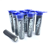 Mastic époxy transparent WBG en bâton, colle adhésive pour sceller, réparer l'acier inoxydable, le plastique, le verre, le métal et le bois