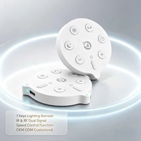 Control Remoto IR RF de 7 Teclas con Velocidad Ajustable para Lámparas Decorativas LED, Controlador de Repuesto ABS, OEM ODM Personalizado JCXK