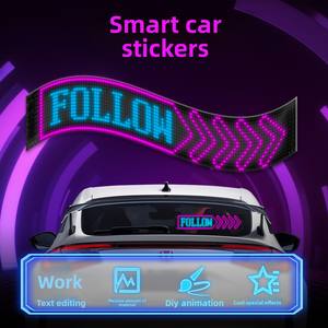 Écran LED flexible RGB pour voiture, panneau LED de voiture pliable et étanche avec contrôle par application Bluetooth, câble de 5 m - Product Image 4
