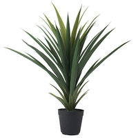 Promotion : Bonsaï d'Agave Artificiel Décoratif d'Intérieur, Tronc en Bois Véritable, en Plastique Sisal Écologique et Durable, Résistant aux UV