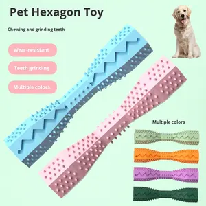 Çevre dostu Pet oyuncaklar altıgen TPR köpek ve kedi diş çıkarma sopa sıkıntı kabartma çiğnemek oyuncaklar isırmaya dayanıklı köpekler için - Product Image 2