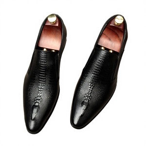Nouvelles Chaussures Habillées OMDE pour Hommes en Cuir Véritable, Respirantes, à Bout Pointu, Style Britannique, Décontractées ou de <span class=keywords><strong>Mariage</strong></span>, Semelle Extérieure en Caoutchouc - Product Image 1
