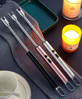 Briquet électronique bon marché Briquet à arc rechargeable par USB Briquet à tube souple Rotation de 360 degrés Briquets électriques pour barbecue de cuisine