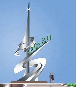 <span class=keywords><strong>Sculpture</strong></span> en <span class=keywords><strong>métal</strong></span> moderne abstraite de taille réelle, populaire et personnalisée, en <span class=keywords><strong>métal</strong></span> poli ou mat, pour la vente - Product Image 4
