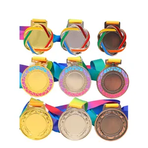 Custom Made Medals Gold Silver Plated Products Cheap Zinc Alloy Casting Custom Metal And Bronze Sports Medal