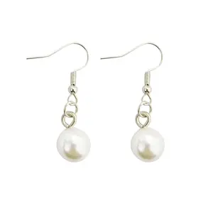 New pearl ear accessories French vintage pearl earrings ear hook pendant temperament goddess everything up ear studs Fake pearl