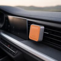 Diffuseur voiture écologique TopOne en cuir, clip magnétique, parfum naturel longue durée et aromathérapie pour importateurs