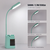 Lampe de table LED TIANHUA en gros, OEM, veilleuse, 3 niveaux de luminosité réglables, pour étude et lecture, contrôle tactile USB, CRI élevé 86.6, mobile