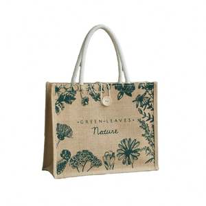 Wholesale Eco-Friendly Custom Logo Laminated Reusable Plain Gunny <b>Jute</b> Burlap <b>Tote</b> <b>Bag</b> - Product Image 1